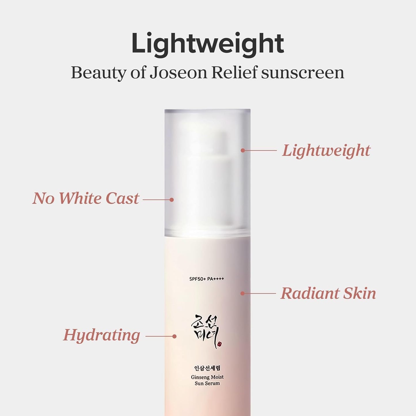 Beauty of Joseon Protector Solar Serum Hidratante Ginseng SPF 50+ PA++++ 50 ml