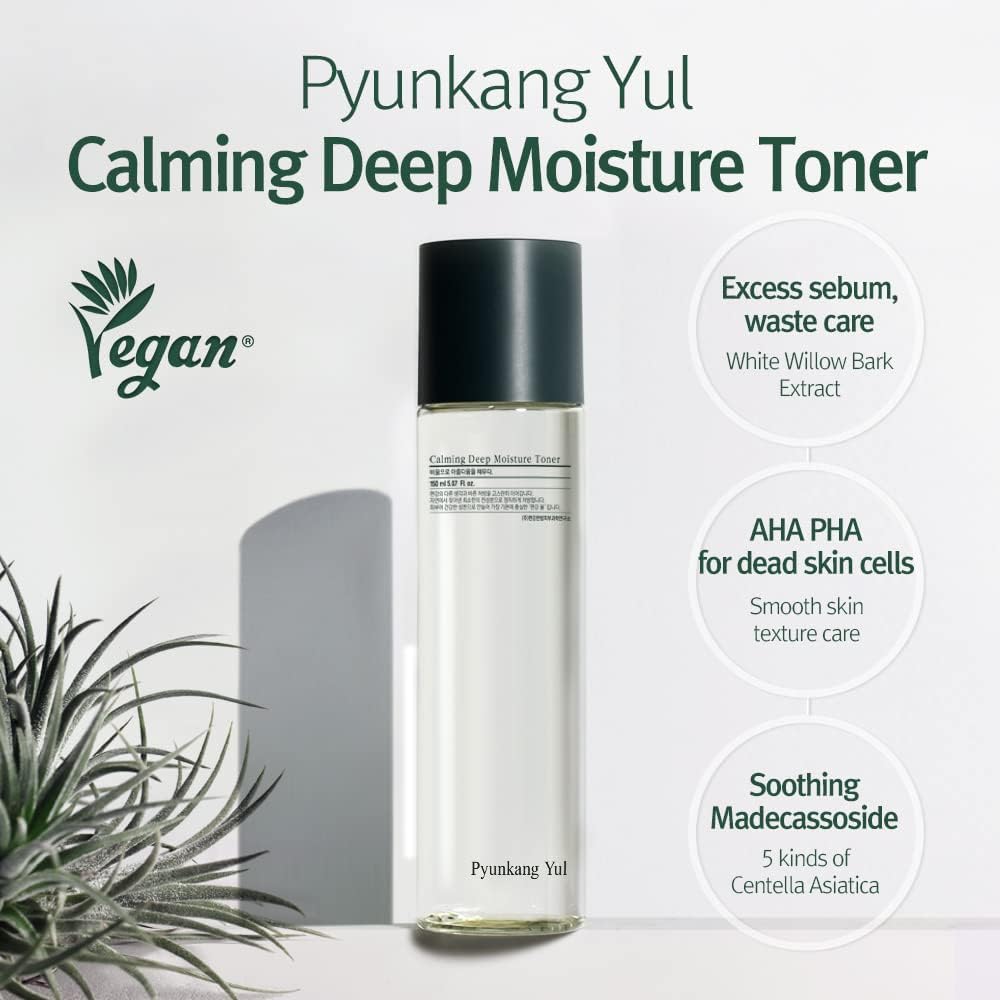 Pyunkang Yul Deep Moisture Soothing Toner – Tónico Facial Coreano con AHA y PHA (200 ml)