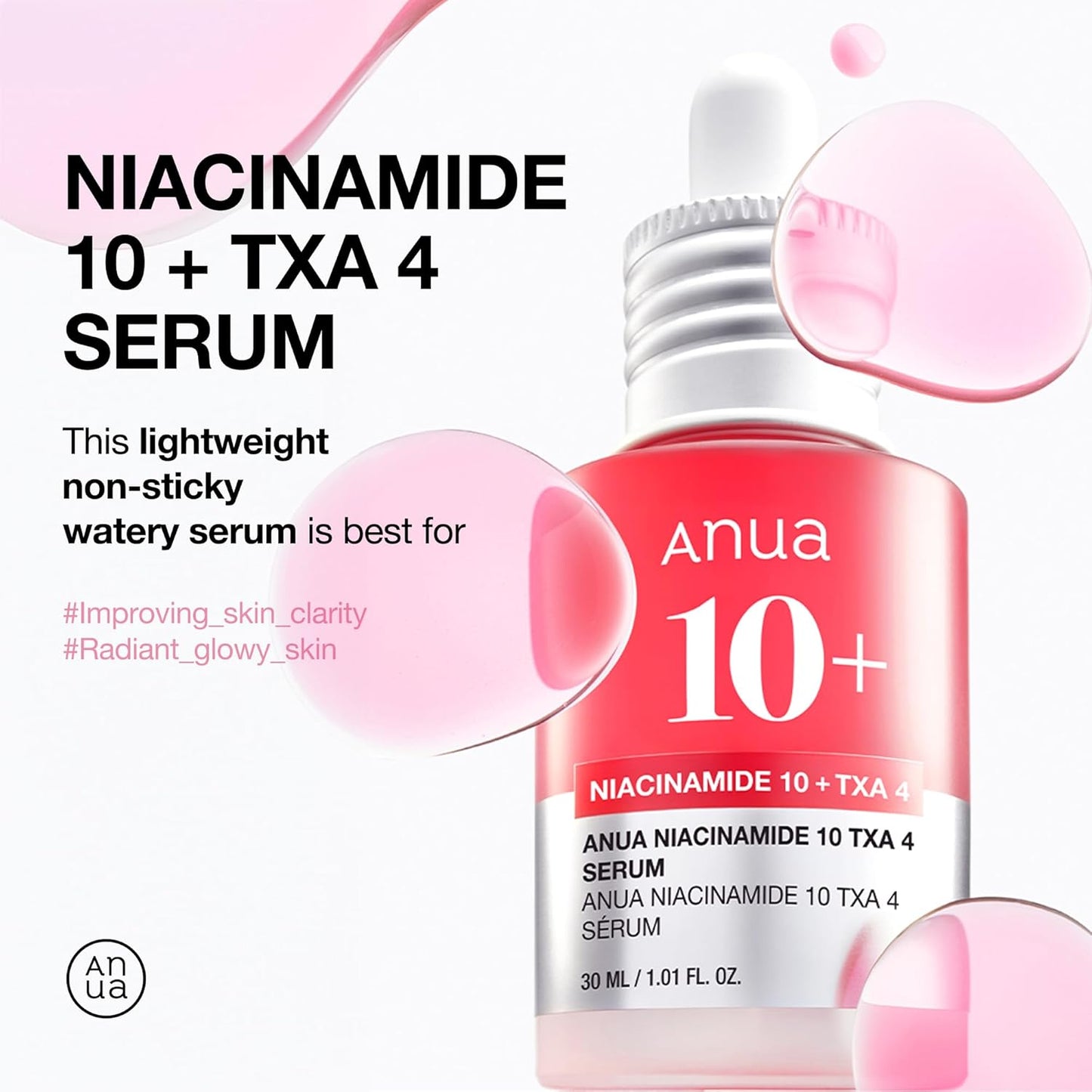ANUA Sérum Niacinamida 10% + Ácido Tranexámico 4% 30 ml