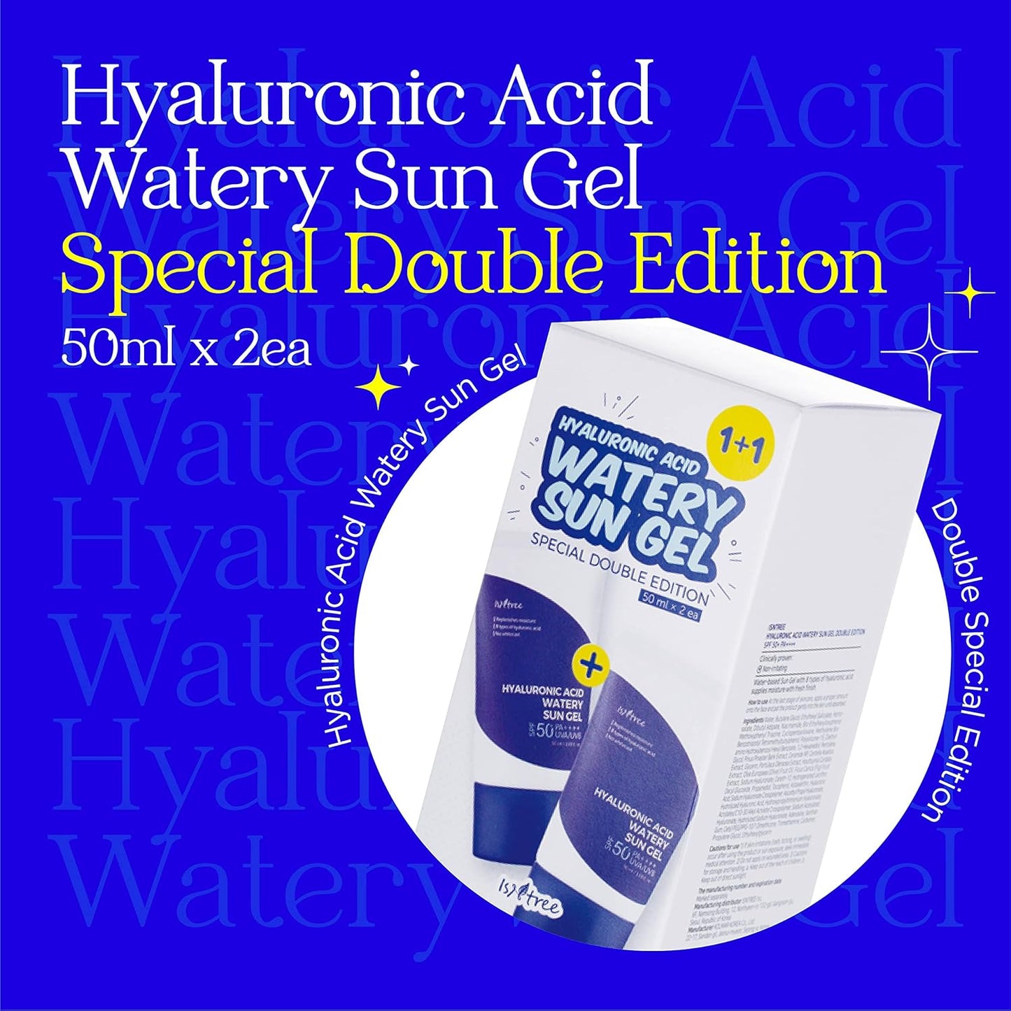 ISNTREE Hyaluronic Acid Watery Sun Gel SPF 50+ PA++++ – 50 ml