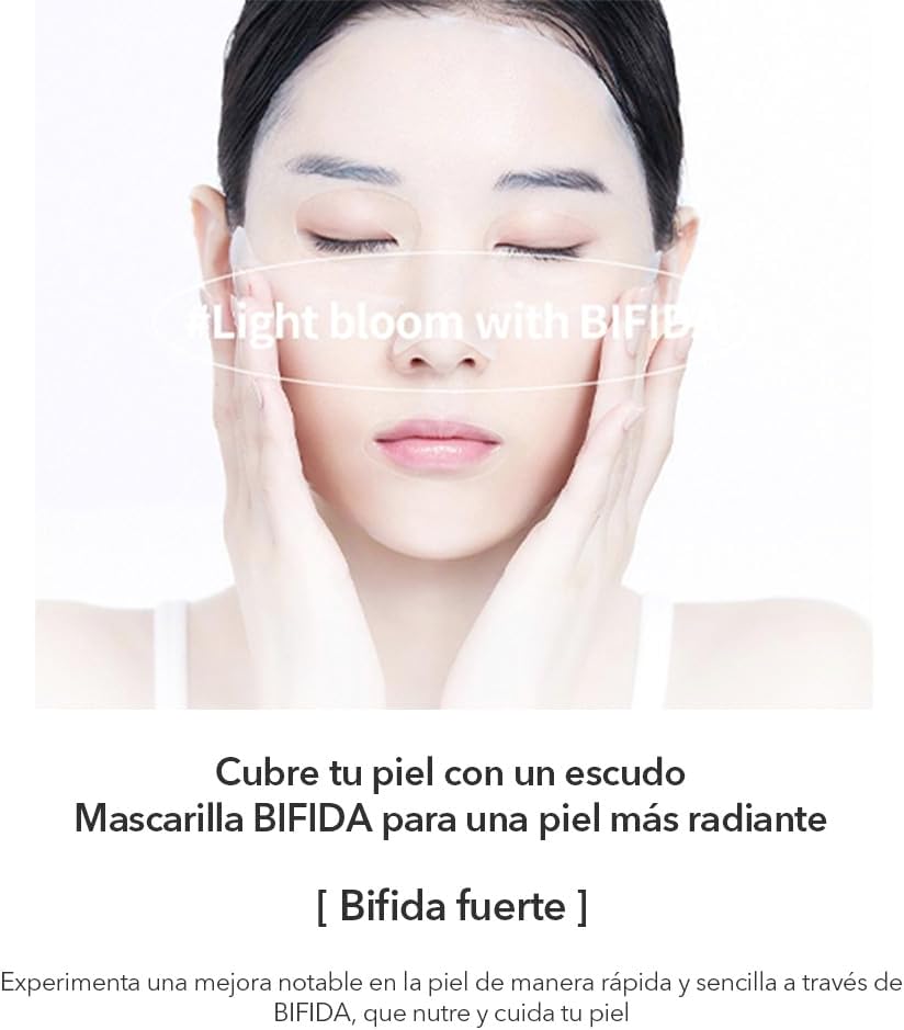 Mixsoon Mascarilla Facial de Tela con Bifida – Pack 5 unidades