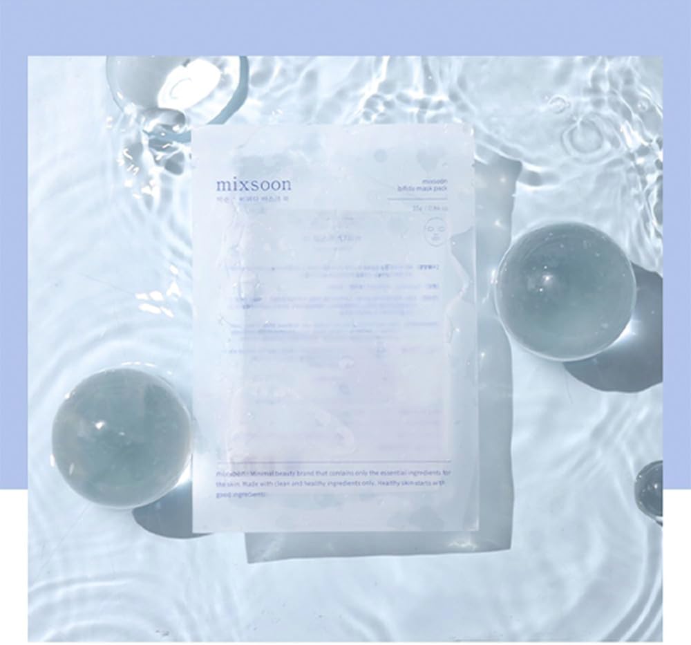 Mixsoon Mascarilla Facial de Tela con Bifida – Pack 5 unidades