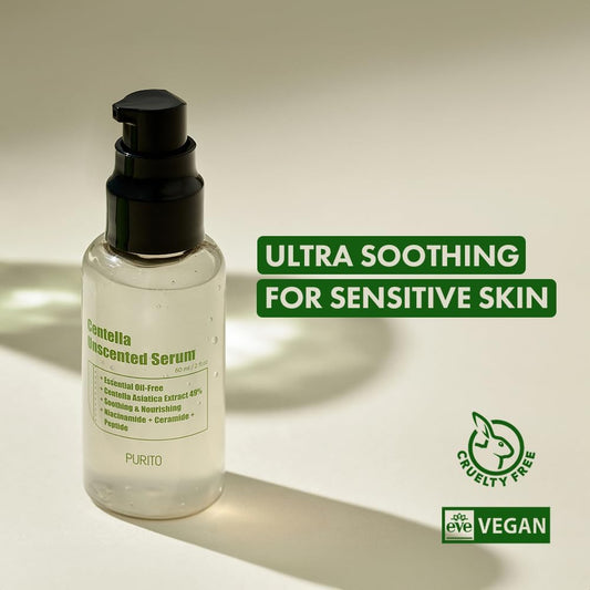 PURITO Centella Unscented Serum 60 ml – Serum Facial Calmante con Centella Asiática
