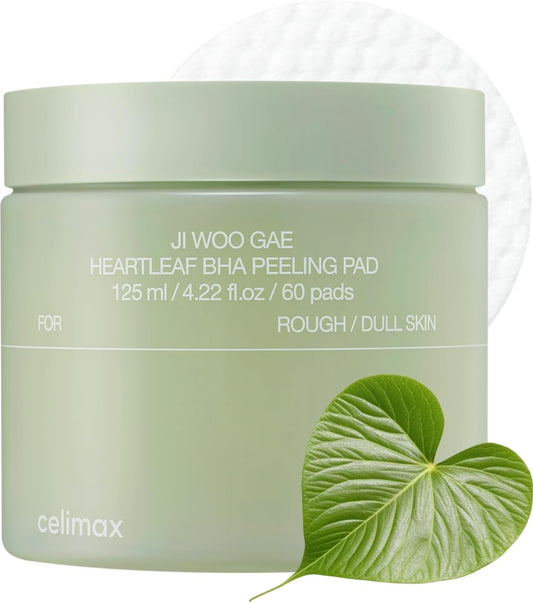 Celimax Ji.Woo.Gae Heartleaf BHA Pad – 60 Discos Exfoliantes