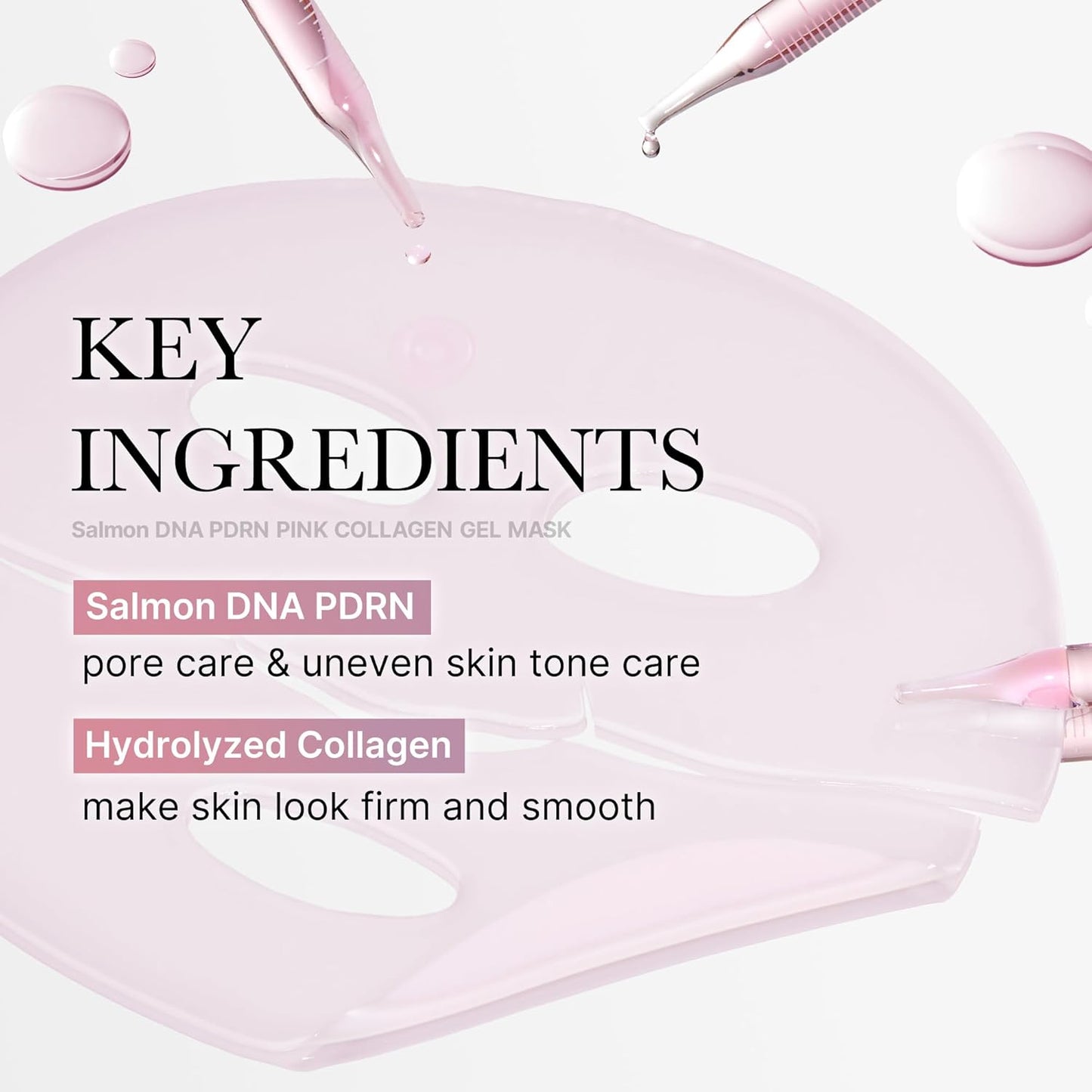 Medicube Salmon DNA PDRN Pink Collagen Gel Mask – Mascarilla Coreana Reafirmante 4 uds