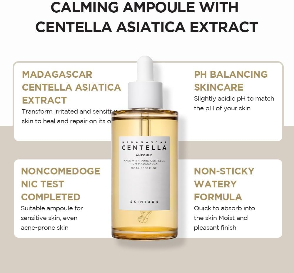 SKIN1004 Madagascar Centella Ampoule 30 ml – Sérum calmante con 100% extracto de Centella Asiática