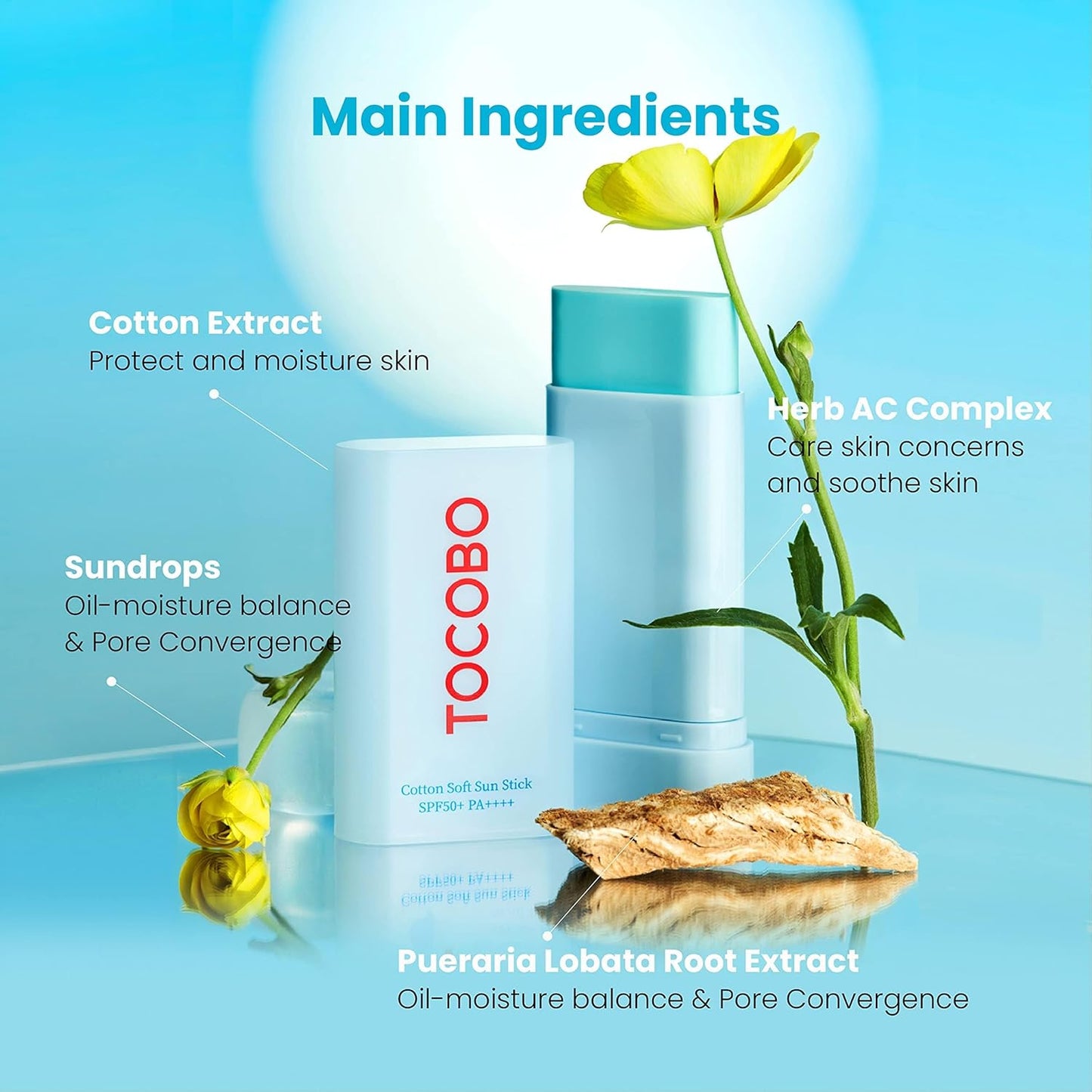 TOCOBO Cotton Soft Sun Stick SPF50+ PA++++ (3.5 g)