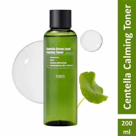PURITO Green Level Calming Toner con Centella Asiática – 200 ml